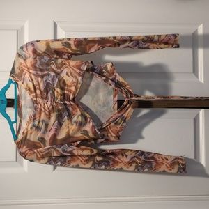 Cider Psychedelic Crop Top